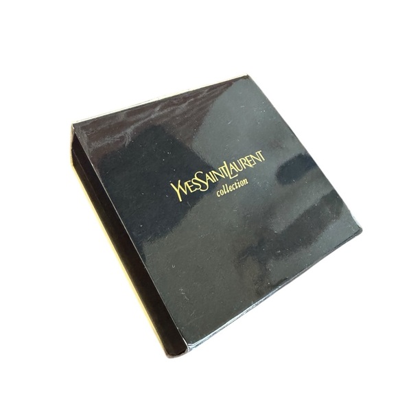 Yves Saint Laurent Gold Cufflinks and Tie Clip Set - Picture 2 of 4